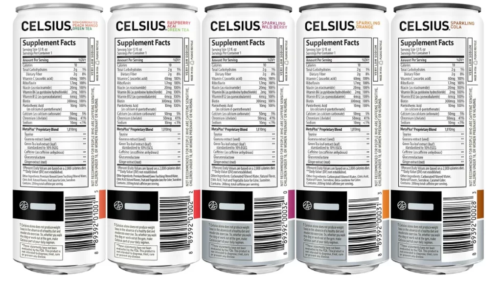 Celsius Drink Nutrition Facts