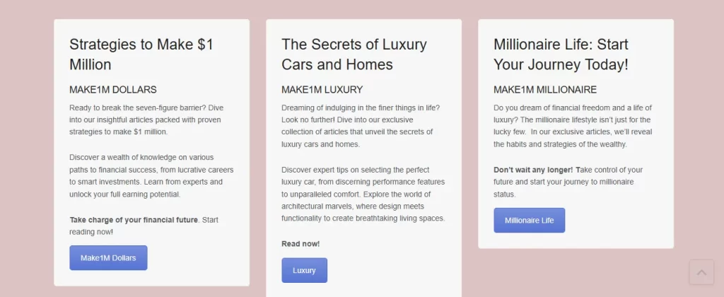 Secrets to luxury cars and homes by make1m com