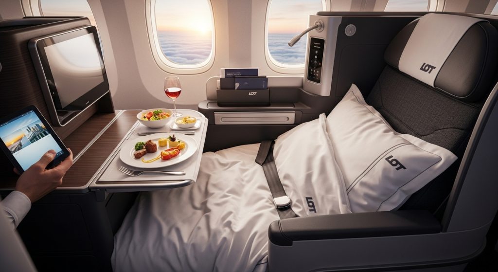 lot polish airlines boeing 787 8 business class